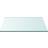vidaXL Top Transparent 30 x 30 cm Tempered Glass Table Top 0.6x30cm