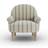 Dunelm Folkstone Stripe Olive Armchair 77cm