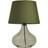 BHS Clarise Glass Bottle Green Table Lamp