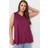 Yours Ribbed Vest Top - Dark Pink