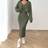 Shein Autumn Ribbed Knit Drop Shoulder Front Button Jacket And Skinny Mid-Length Dress Set