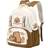 Temu Capybara Casual Backpack - Lightweight Polyester
