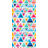Triangle Shapes Shower Cabin Multicolour Självhäftande film