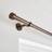 Dunelm Trinity Extendable Metal Eyelet Curtain Pole - Bronze 210cm
