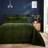 Dunelm Haisley Geo Bedspread Green (235x235cm)