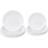 Shein White Paper Plates 9 Inch 7 Inch White Scalloped 10pcs