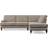 Dunelm Darwin Aqua Clean Chenille Mushrrom Sofa 276cm 4 Seater