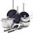 Blue Diamond treskikts nonstick Set med lock 11 delar