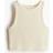 H&M Cropped Vest Top - Blekgul