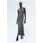 H&M Long Turtleneck Dress - Grey