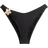New Look Flower Detail Bikini Bottoms - Black