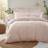 Dunelm Portloe Woven Gingham & Pillowcase Set - Blush Duvet Cover Pink (200x135cm)