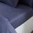 Fogarty Cooling Cotton Fitted - Navy Bed Sheet Blue (190x135cm)