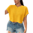 Shein Plus Womens Fashionable Beige Knitted Short Sleeve TShirt