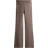 H&M Flared Jersey Trousers - Dark Greige