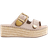 River Island Buckle Platform Wedges - Beige