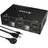 Dual Monitor KVM Switch HDMI 2 Port 4K@30Hz, MLEEDA KVM Switch 2 Monitors for 2 Computers Share 2 Monitors and 4 USB 2.0 Hub, Desktop Controller and USB HDMI Cable Included