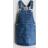 H&M Girls Blue Denim Dungaree Dress - Blue