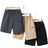 Shein 3pcs/Set Loose Fit Academy Style Woven Cargo Shorts For Tween Boys