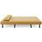 Dunelm Velvet Double Bed Old Gold Sofa 134.5cm 2 Seater