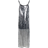 River Island Strappy Sequin Midi Slip Dress - Silver
