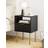 HEYZOEY Boho Black Bedside Table 30x40cm