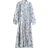 H&M Maxikleid Mit Stufenrock - Weiß