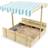 Plum Wooden Sandpit with Canopy