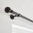 Dunelm Ashton Extendable Metal Eyelet Curtain Pole - Matt Black 120cm