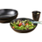 Dunelm Organic Shape Black Serving Bowl