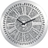 Jayogla Round Crushed Diamond Decor Silver Wall Clock 60cm