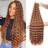 Shein 1/6Packs Ocean Wave Crochet Hair,30Inch Brown Deep Wave Braiding Hair For Women Synthetic Curly Crochet Hair Extensions Wavy Braiding Hair Bohemian Crochet Braids(30#)