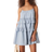 ASOS DESIGN Ruffle Tiered Mini Dress - Smoky Blue