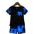 Shein pcs Young Boy Blue Lightning Print Short Sleeve TShirt And Shorts Set Comfy And Stretchable Outfit For Children