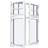 Sparvinduer DB0210 Træ Sidehængt vindue Vindue med 3-lags glas 82x129cm