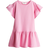 H&M Flutter-Sleeved Cotton Dress - Pink