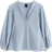 Lindex Seersucker Blouse - Light Blue