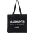 AllSaints Underground Logo Printed Tote Bag - Black/Chalk