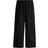 H&M Straight Linen-Blend Trousers - Black
