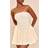 PrettyLittleThing Butter Yellow Woven Bandeau Dropped Waist Playsuit
