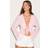 PrettyLittleThing Sheer Plisse Tie Front Flute Sleeve Blouse - Pale Pink