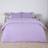 OHS Geometric Seersucker Set Double Duvet Cover Purple (200x200cm)