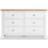 Roseland Furniture Farrow White Chest of Drawer 120x78cm