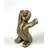 99 skulpturer The Enjoyer of Life Genuine Bronze Prydnadsfigur 16cm