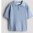 H&M Boys Cotton Knit Polo Shirt - Blue