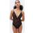 H&M Deep Plunge-Body I Spets - Svart
