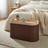 Dunelm Edited Life Lozenge Ottoman Brown Foot Stool