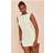 PrettyLittleThing Woven Pocket Detail Sleeveless Skort Playsuit - Sage Green