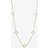 Jon Richard Gold Plated Mother of Pearl Station Clover Necklace