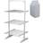 Alivio 3 Tier Electric Heated Foldable Clothes Airer with Cover - Silver